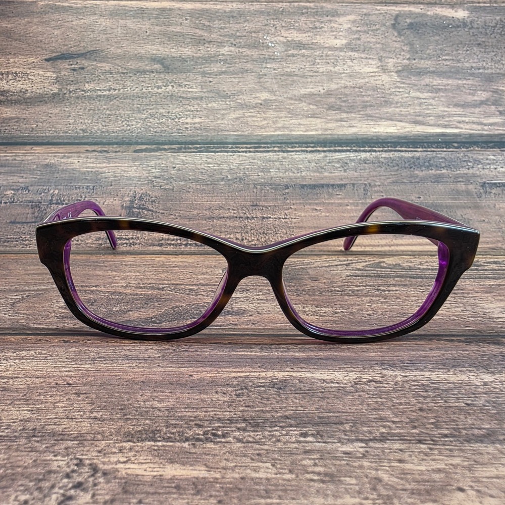 Guess GU7409 52E Womens Eyeglass Frames Dark Tortoise Purple 54-15-135